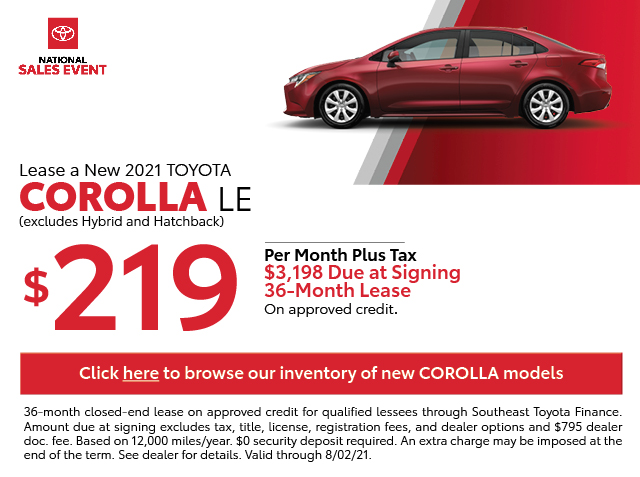 Toyota of Deerfield Beach July Lease Specials Toyota of Deerfield Beach July Lease Specials
